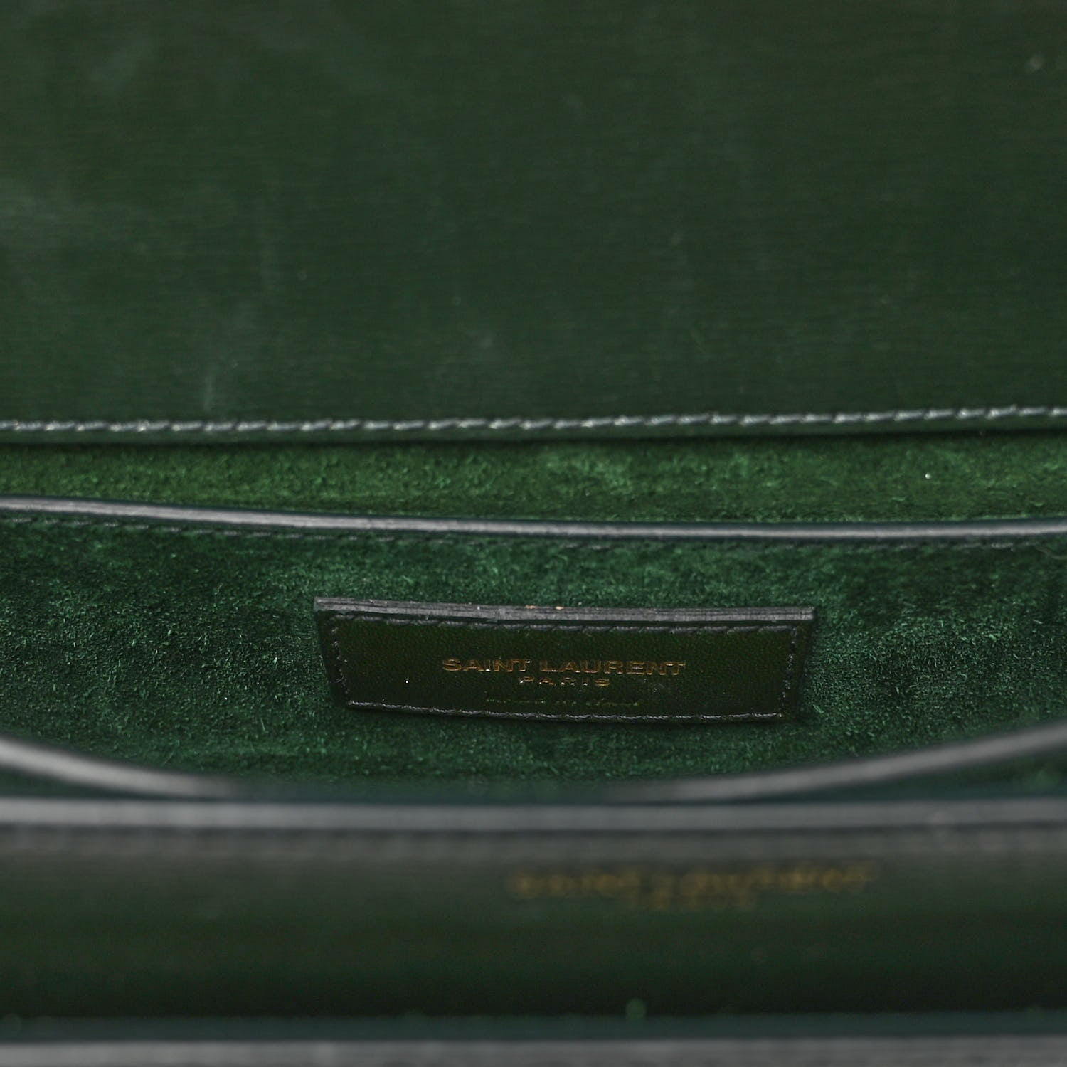 Saint Laurent Calfskin Medium Monogram Sunset New Vert Fonce 6 of 9