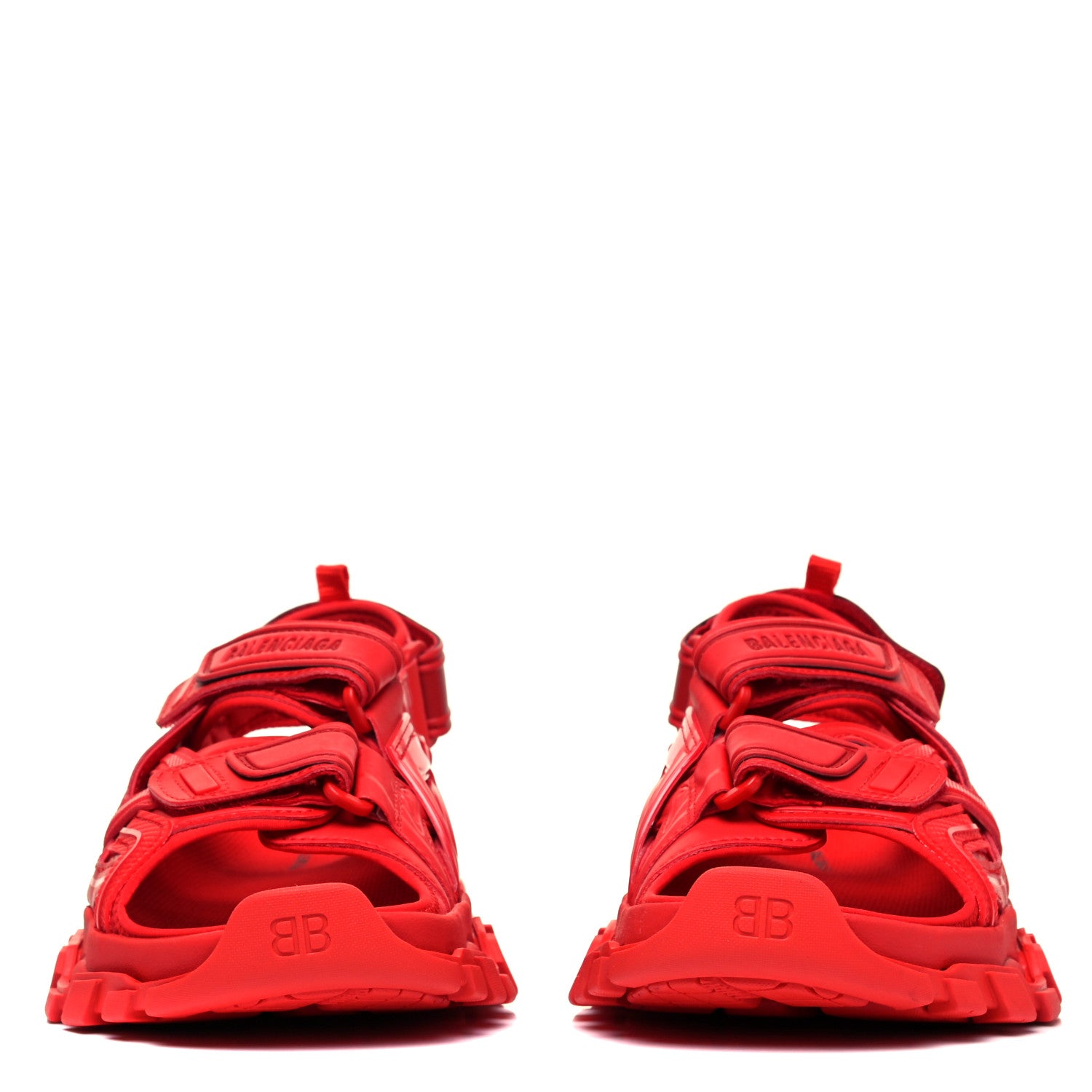 Balenciaga Neoprene Rubber Womens Track Sandals 37 Full Red 2 of 6