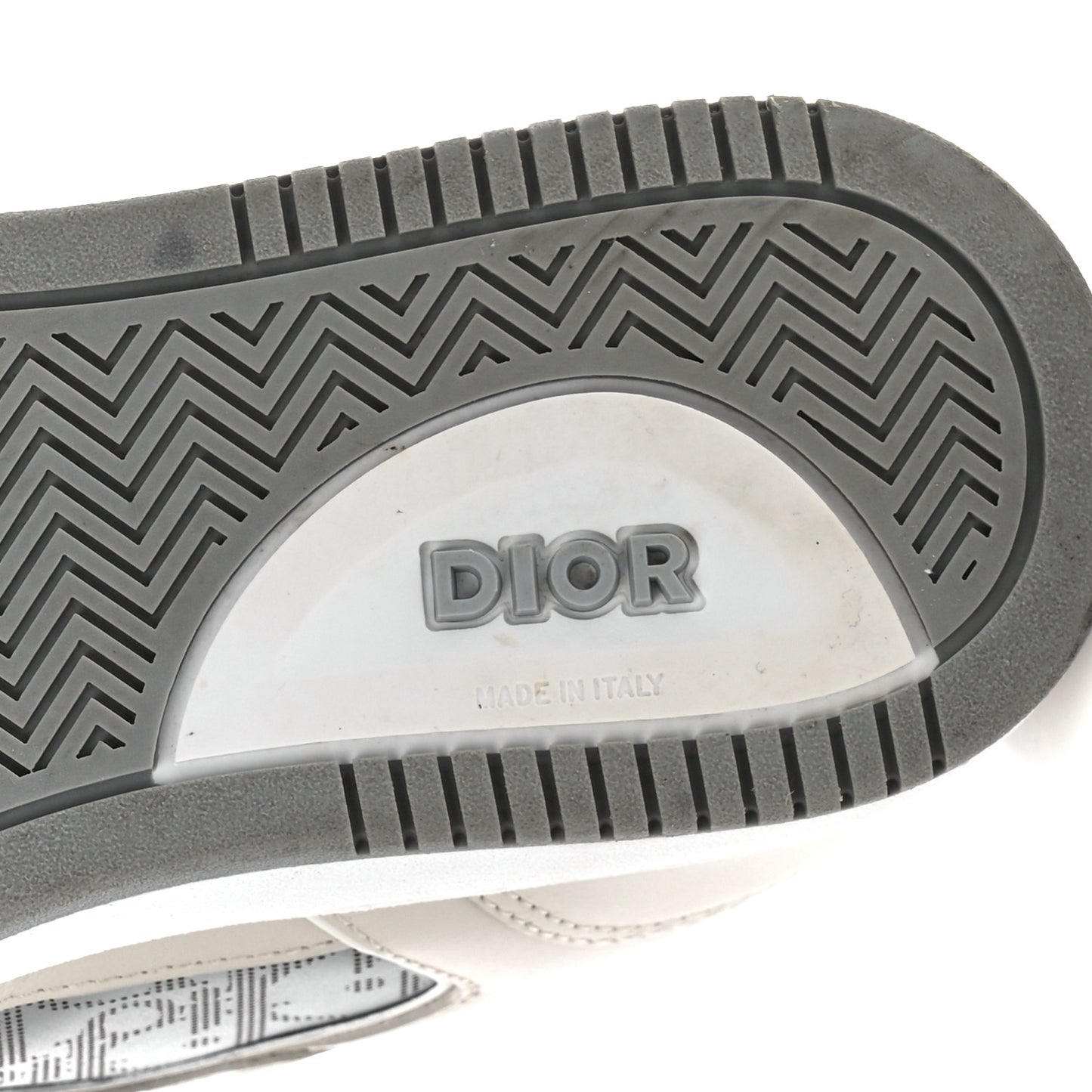 Smooth Calfskin Oblique Galaxy Perforated Mens B27 Low Top Sneakers 40 Beige Grey