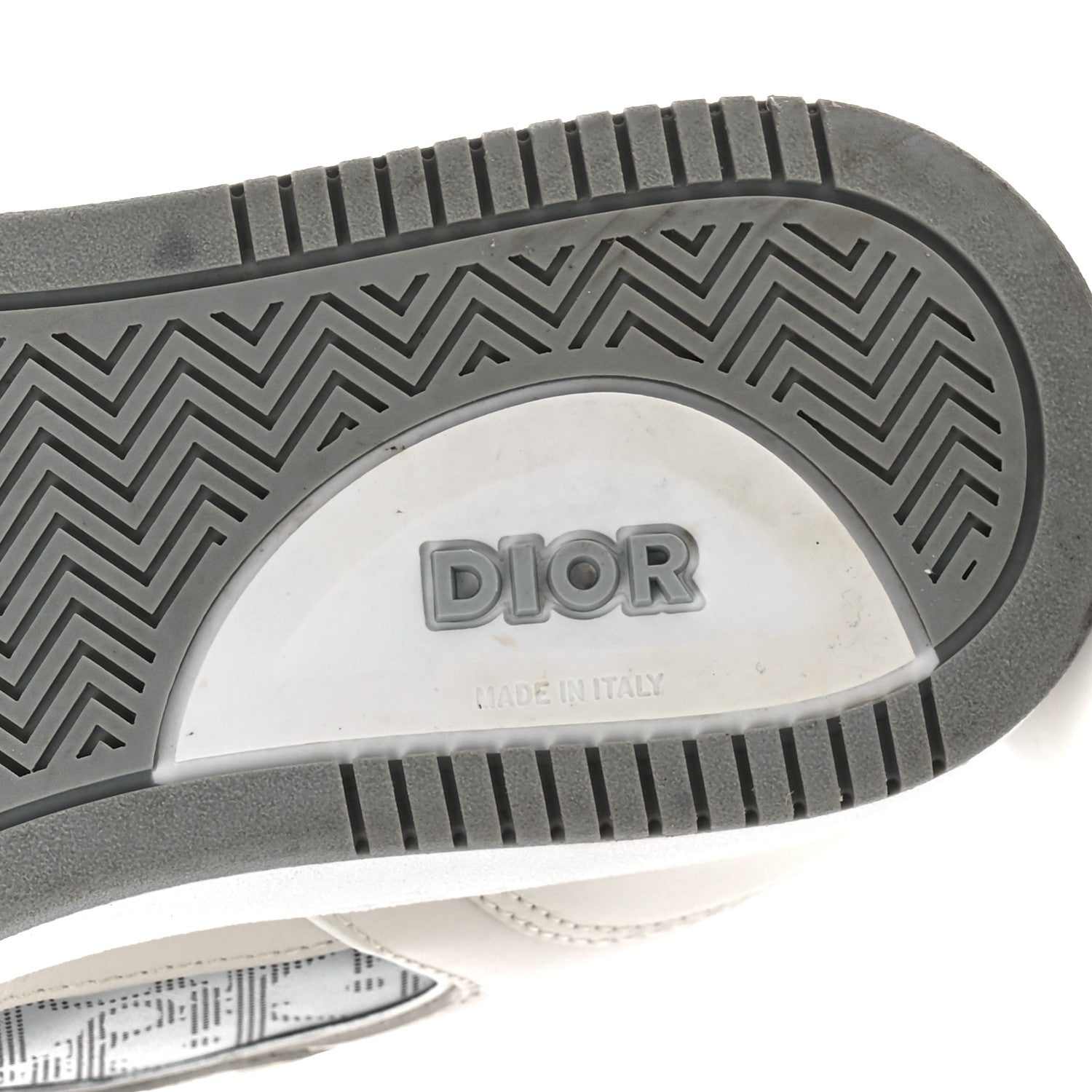 Christian Dior Smooth Calfskin Oblique Galaxy Perforated Mens B27 Low Top Sneakers 40 Beige Grey 6 of 9