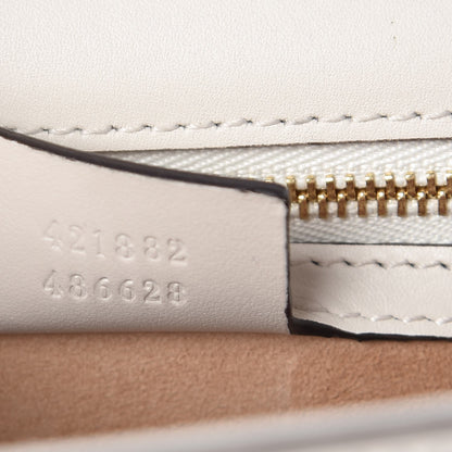Gucci Calfskin Small Sylvie Shoulder Bag Off White 8 of 8