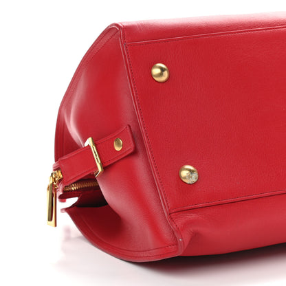 Saint Laurent Calfskin Medium Classic Y Cabas Red 7 of 9