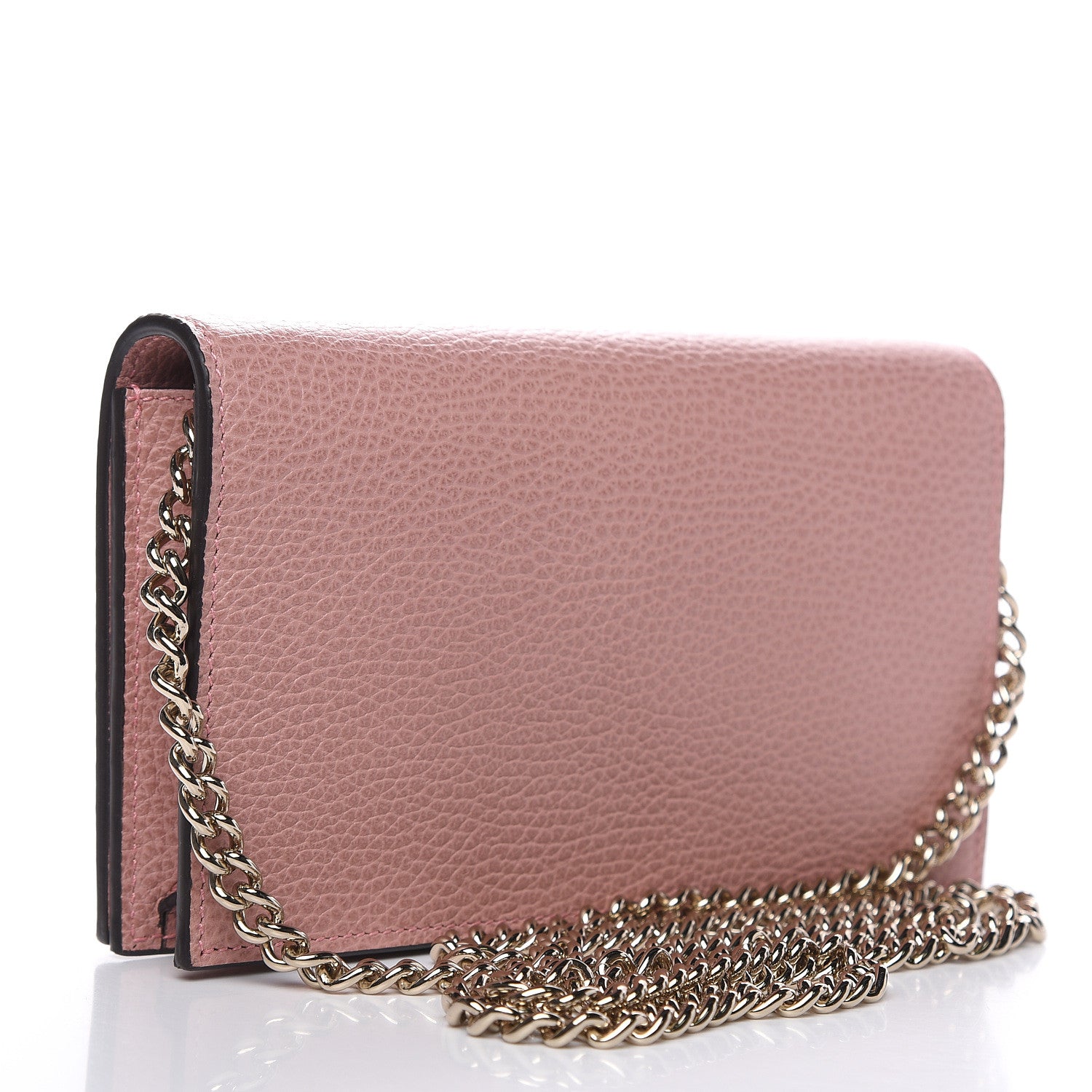 Gucci Dollar Calfskin Medium Betty Chain Wallet Soft Pink 3 of 9