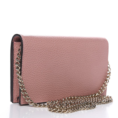 Gucci Dollar Calfskin Medium Betty Chain Wallet Soft Pink 3 of 9