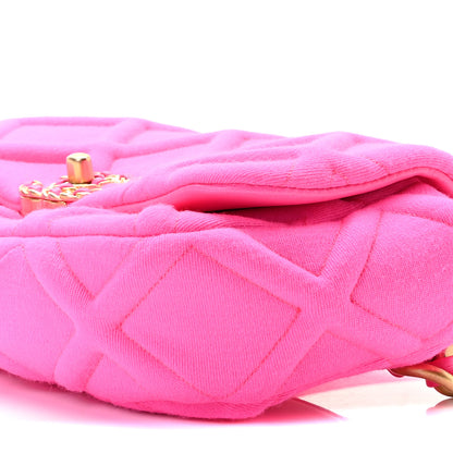Chanel Jersey Quilted Chanel 19 Waist Bag Pink 5 of 9