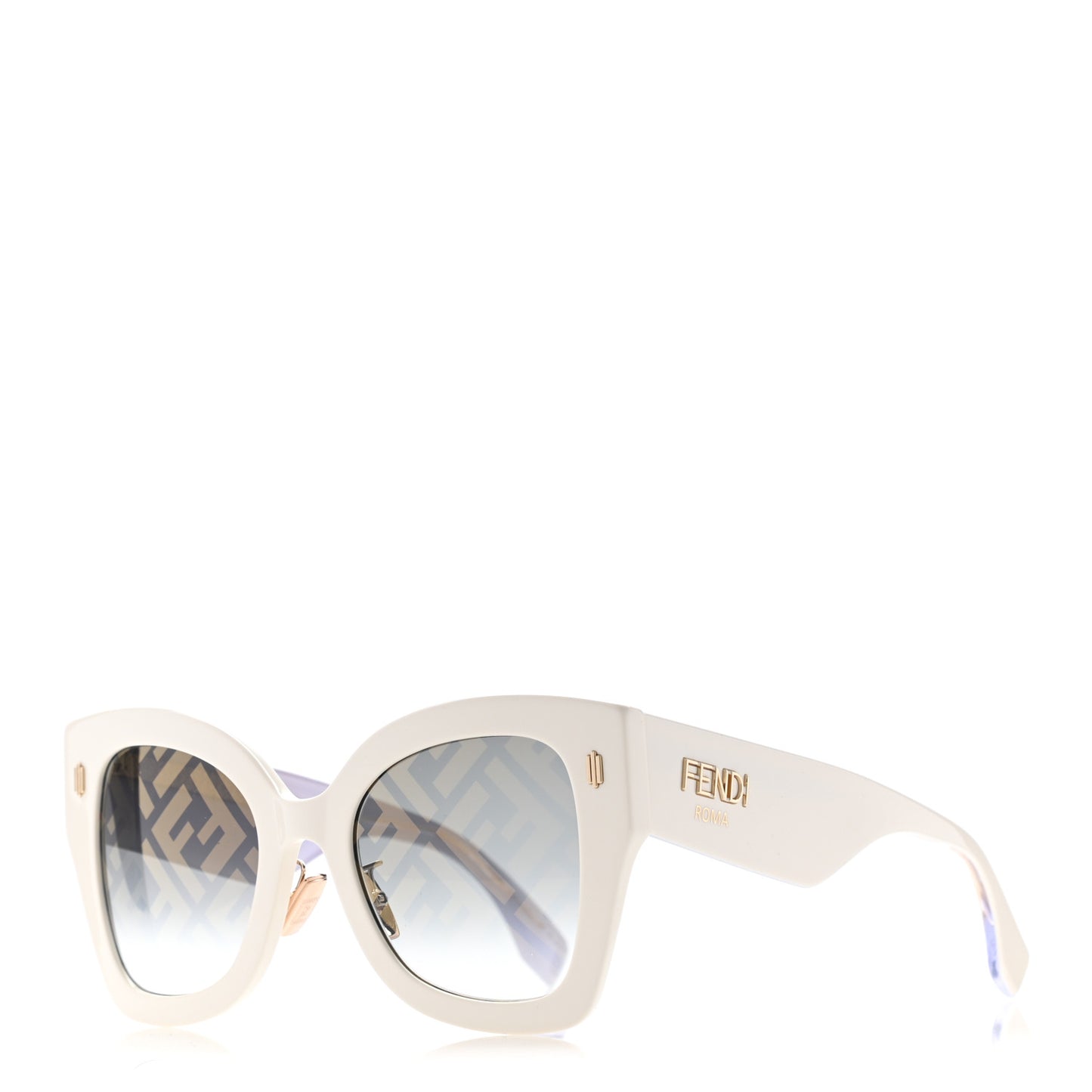 Acetate FF Sunglasses FF 0434/G/S White Gold
