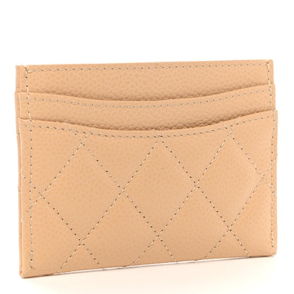 Chanel Caviar Quilted Card Holder Beige 3 of 8