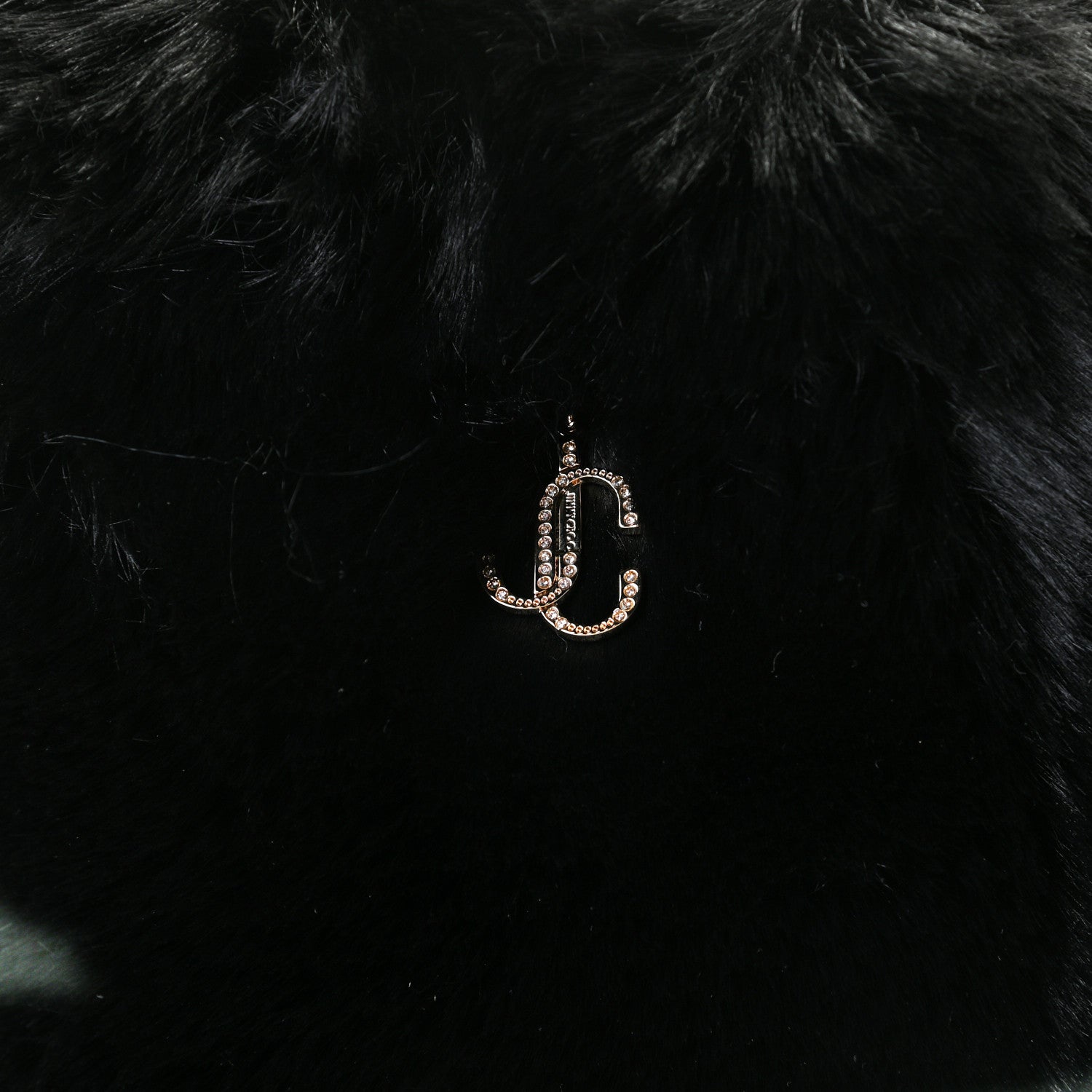 Jimmy Choo Faux Fur Bucket Bag Black 6 of 9