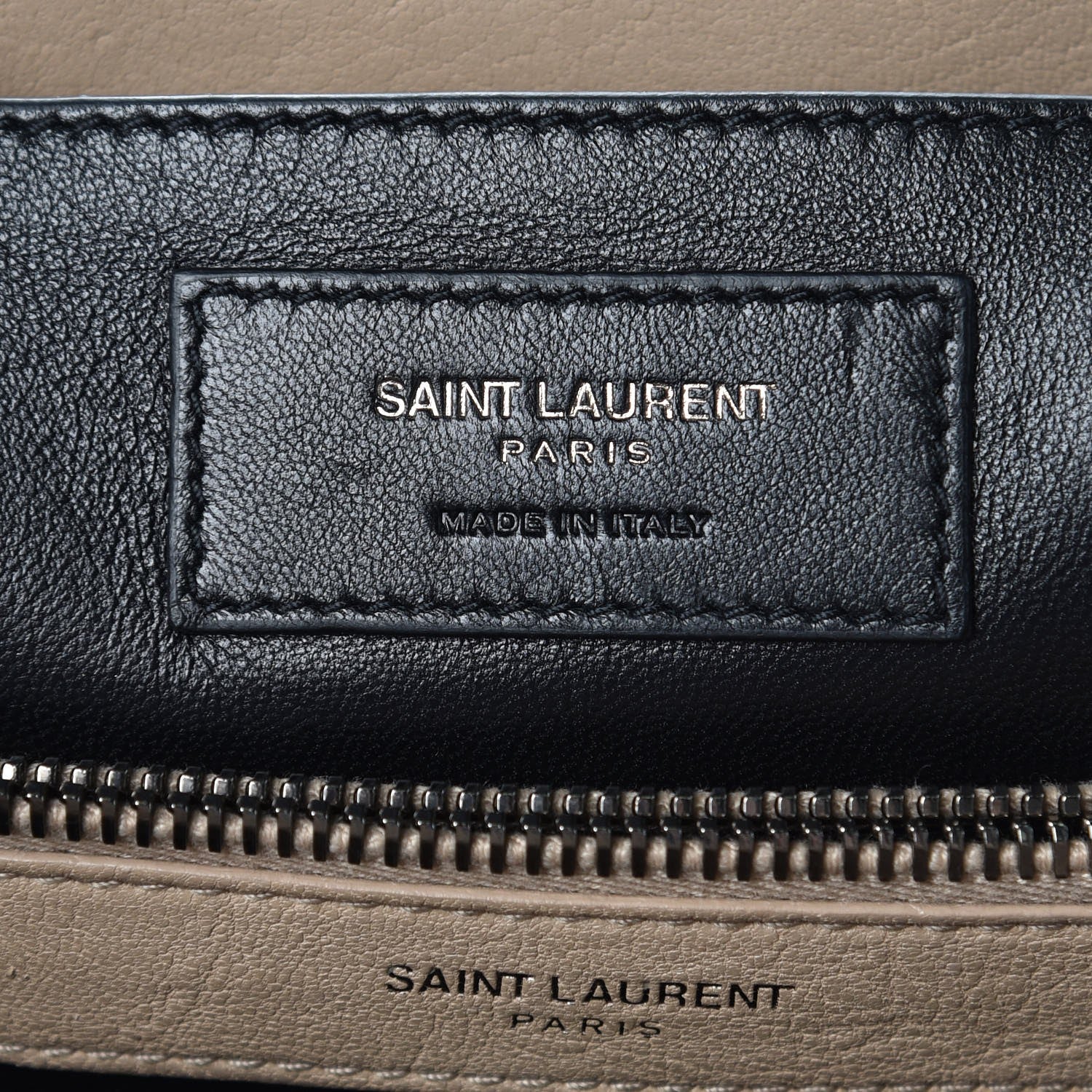 Saint Laurent Sheepskin Matelasse Chevron Monogram Large College Satchel Beige 7 of 15