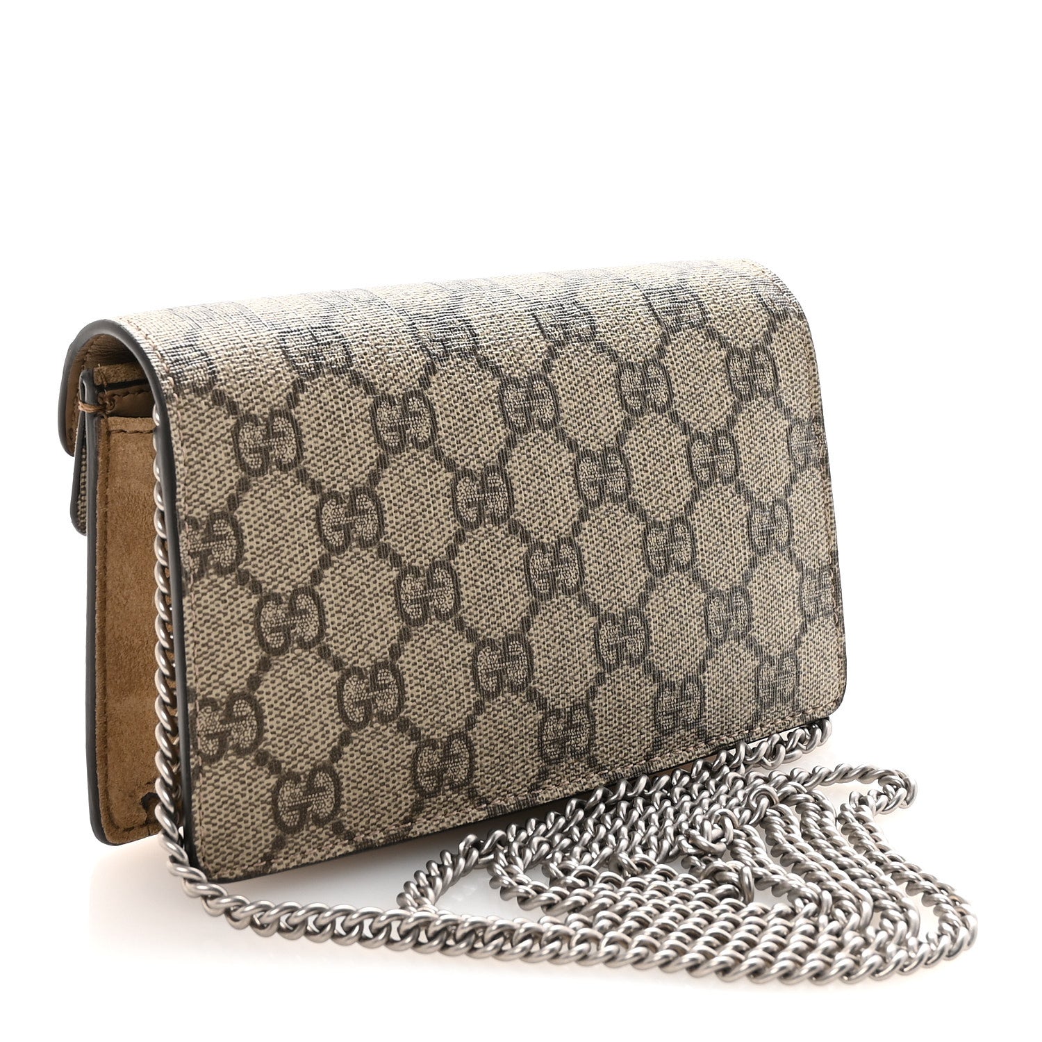Gucci GG Supreme Monogram Super Mini Dionysus Shoulder Bag Taupe 3 of 9