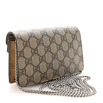 Gucci GG Supreme Monogram Super Mini Dionysus Shoulder Bag Taupe 3 of 9
