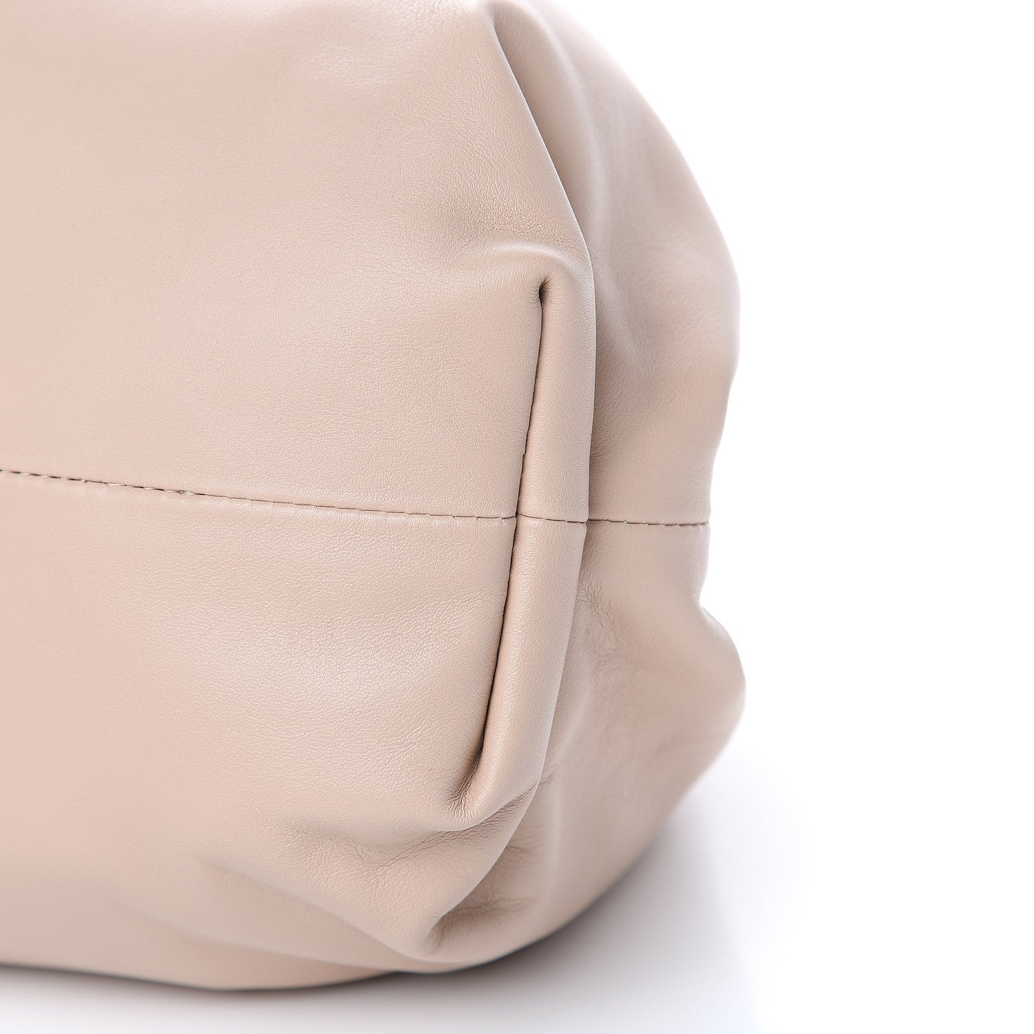 Bottega Veneta Smooth Butter Calf The Pouch Oversized Clutch Nude 11 of 12