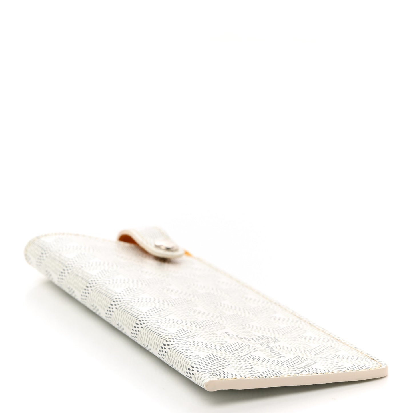 Goyardine Montmartre Glasses Case White