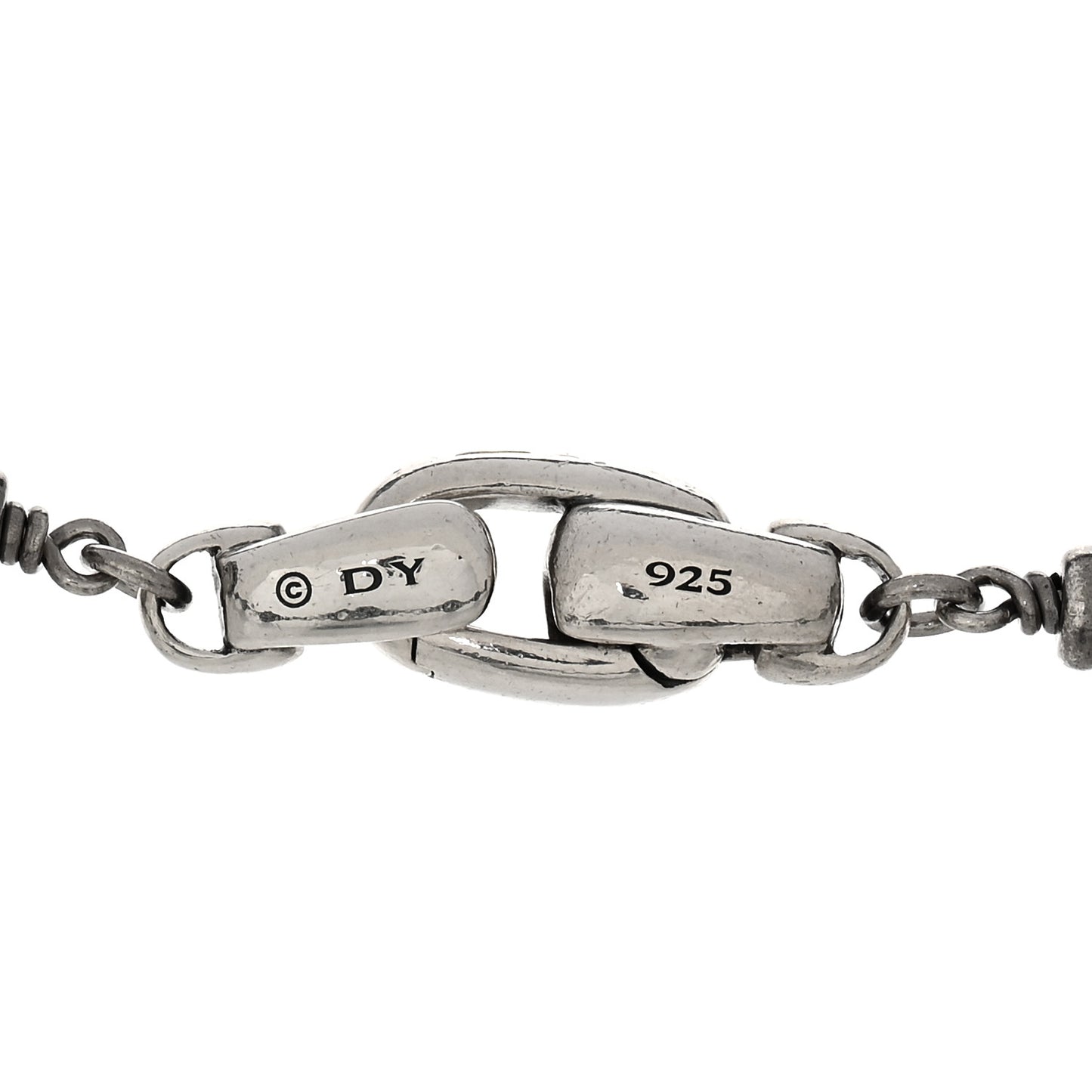Sterling Silver Black Diamond 6mm Spiritual Beads Bracelet