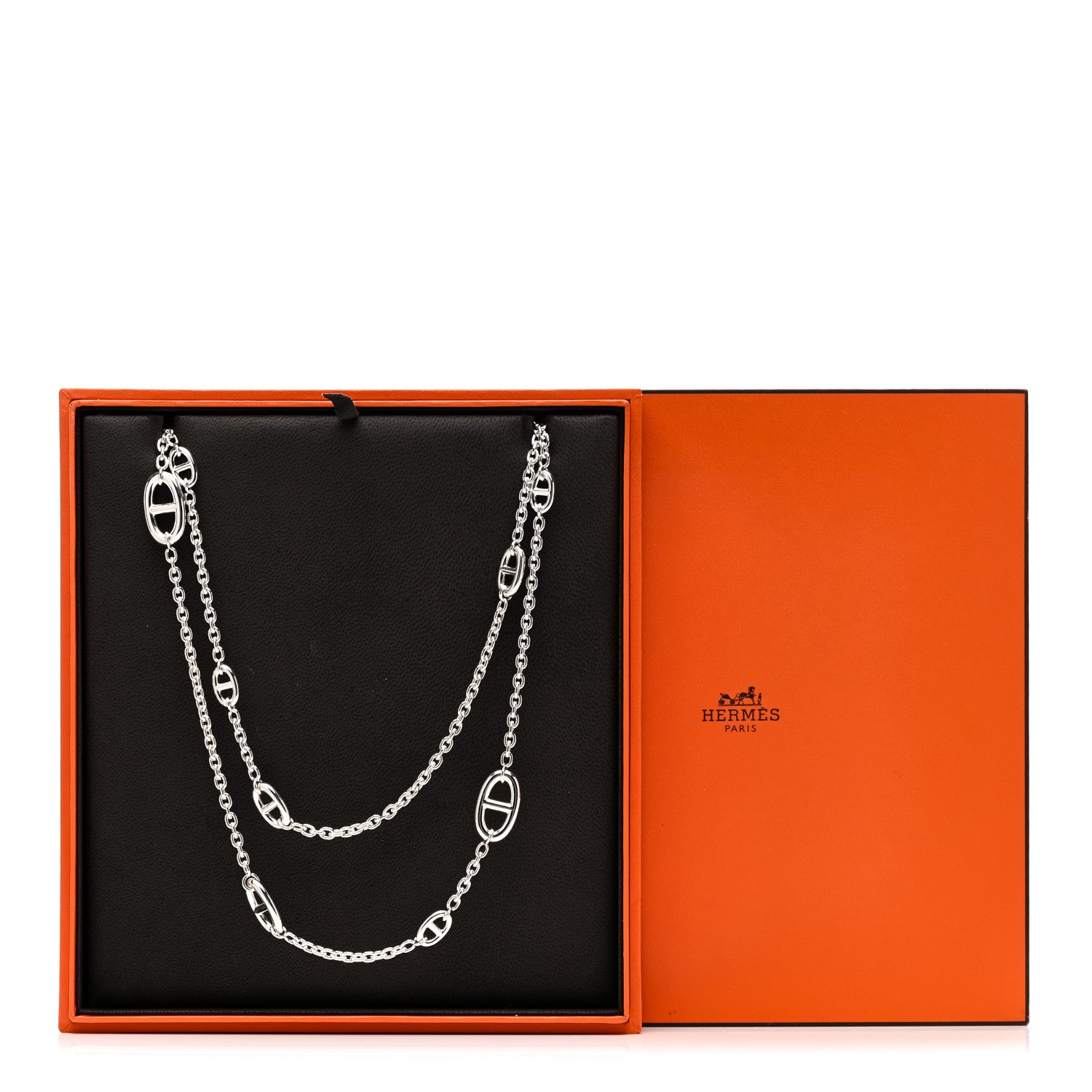 Hermes Sterling Silver Farandole Necklace 120 4 of 4