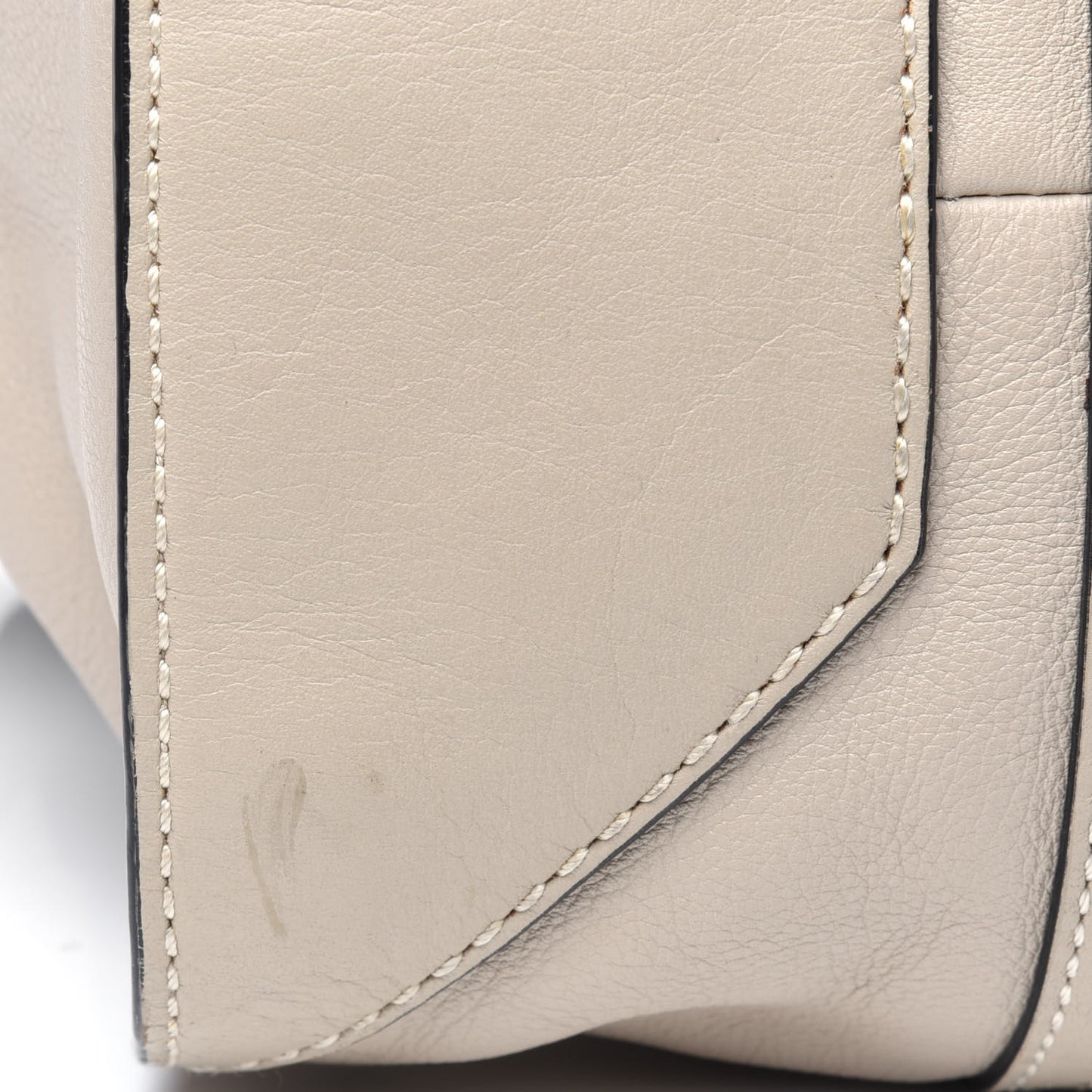 Calfskin Satchel Limestone