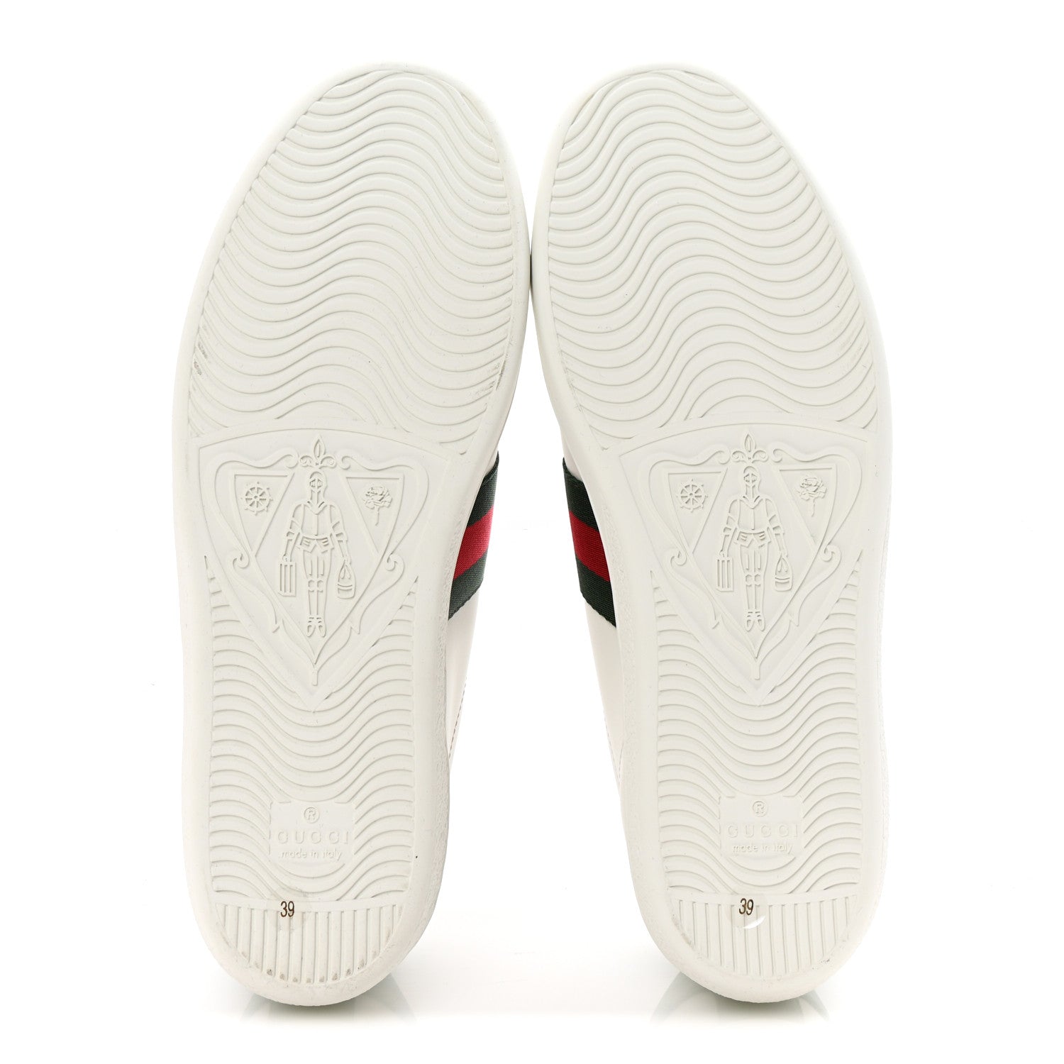 Gucci Calfskin Web Embroidered Womens Ace Sneakers 39 White 6 of 10