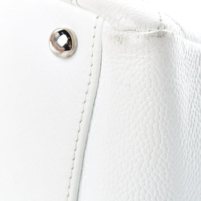 Chanel Caviar Quilted Petit Timeless Tote PTT White 10 of 17