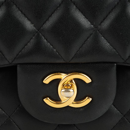 Chanel Lambskin Quilted Jumbo Double Flap Black 6 of 11