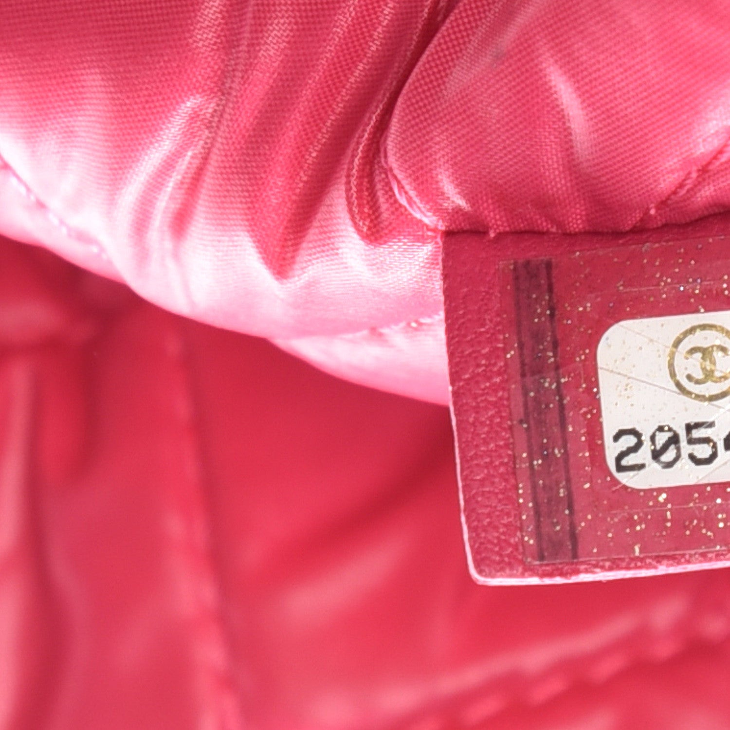 Chanel Perforated Lambskin Quilted Large Cosmetic Case Pink 7 of 15