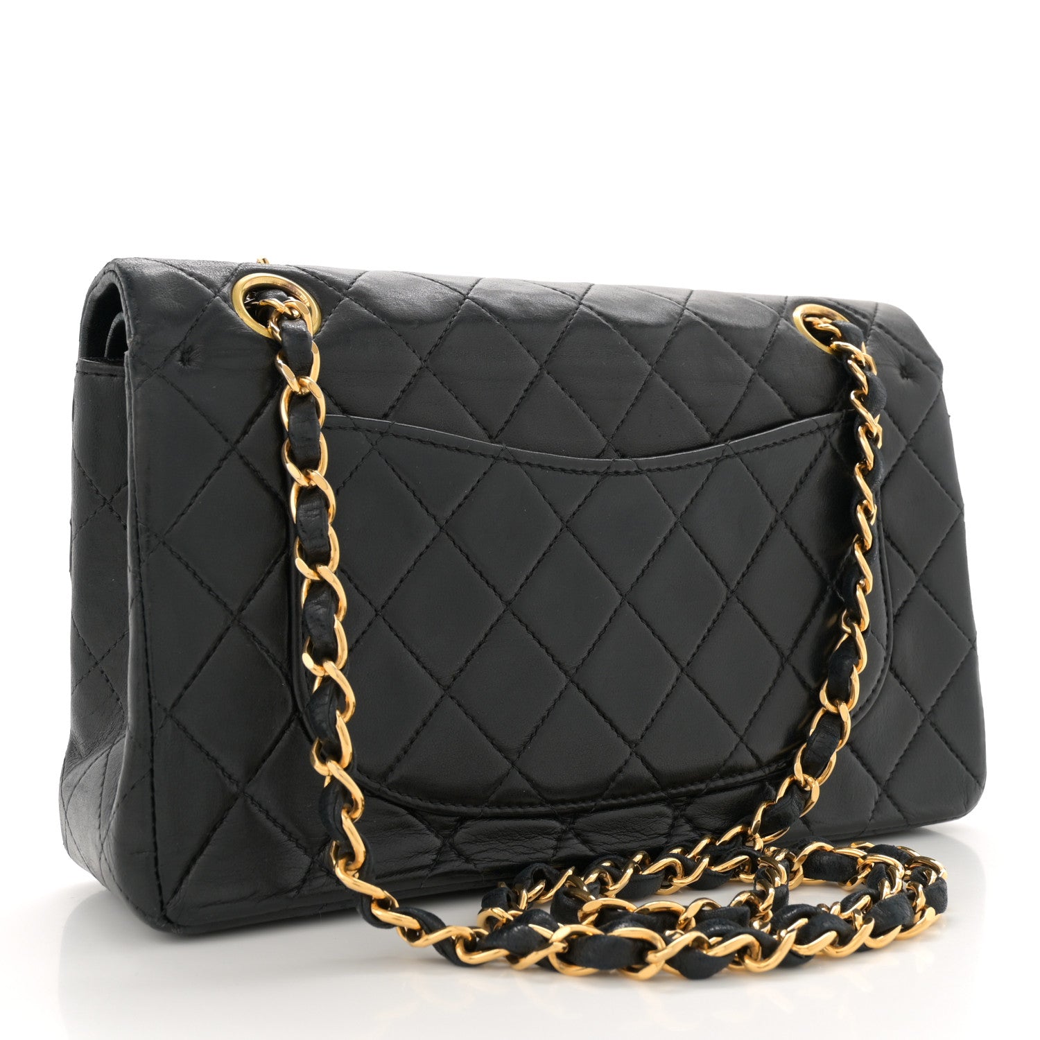 Chanel Lambskin Quilted Small Double Flap Black 3 of 14