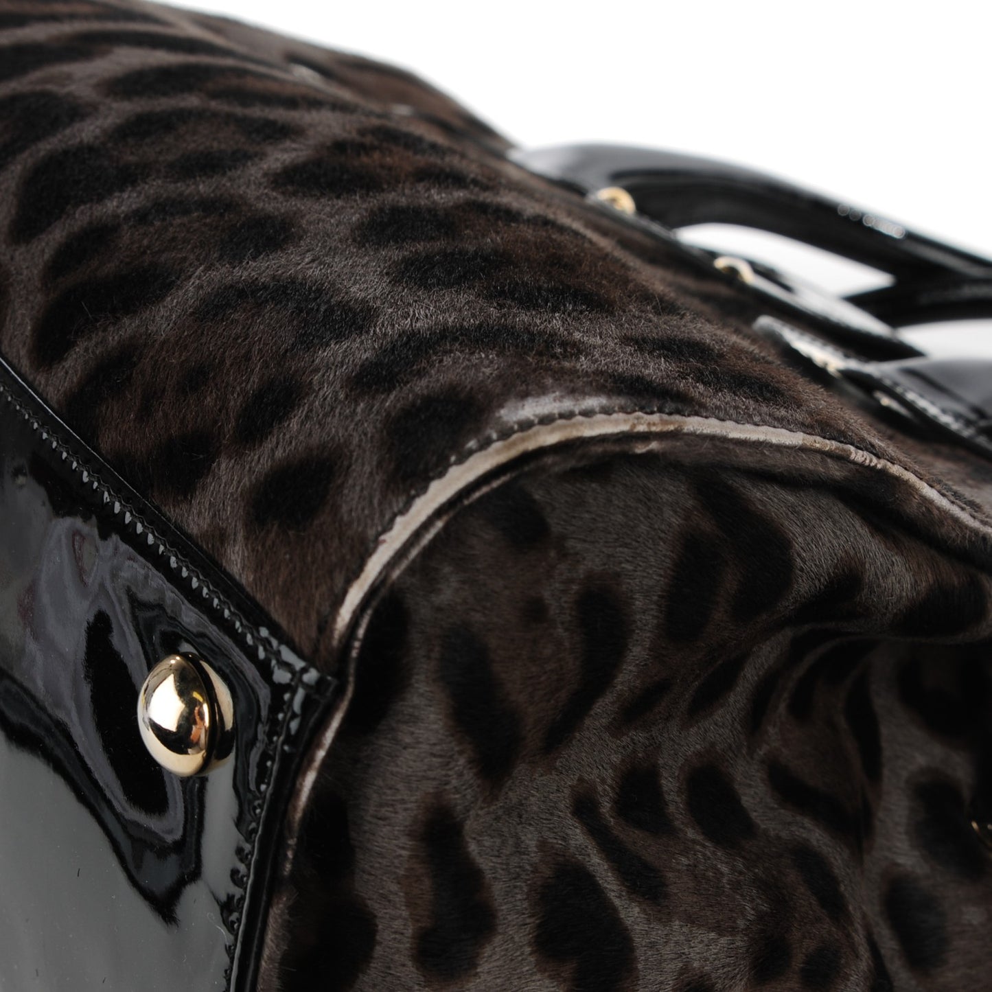 Calf Hair Leopard Print Medium Rosalie Satchel