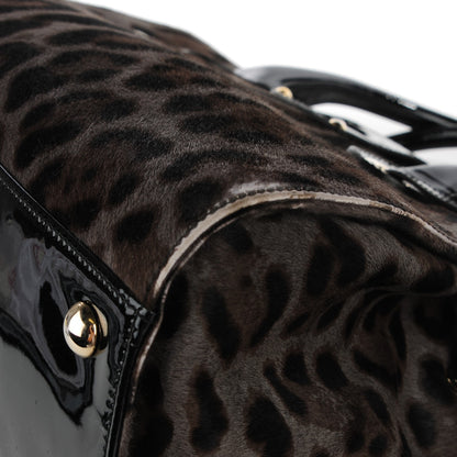 Jimmy Choo Calf Hair Leopard Print Medium Rosalie Satchel 4 of 14