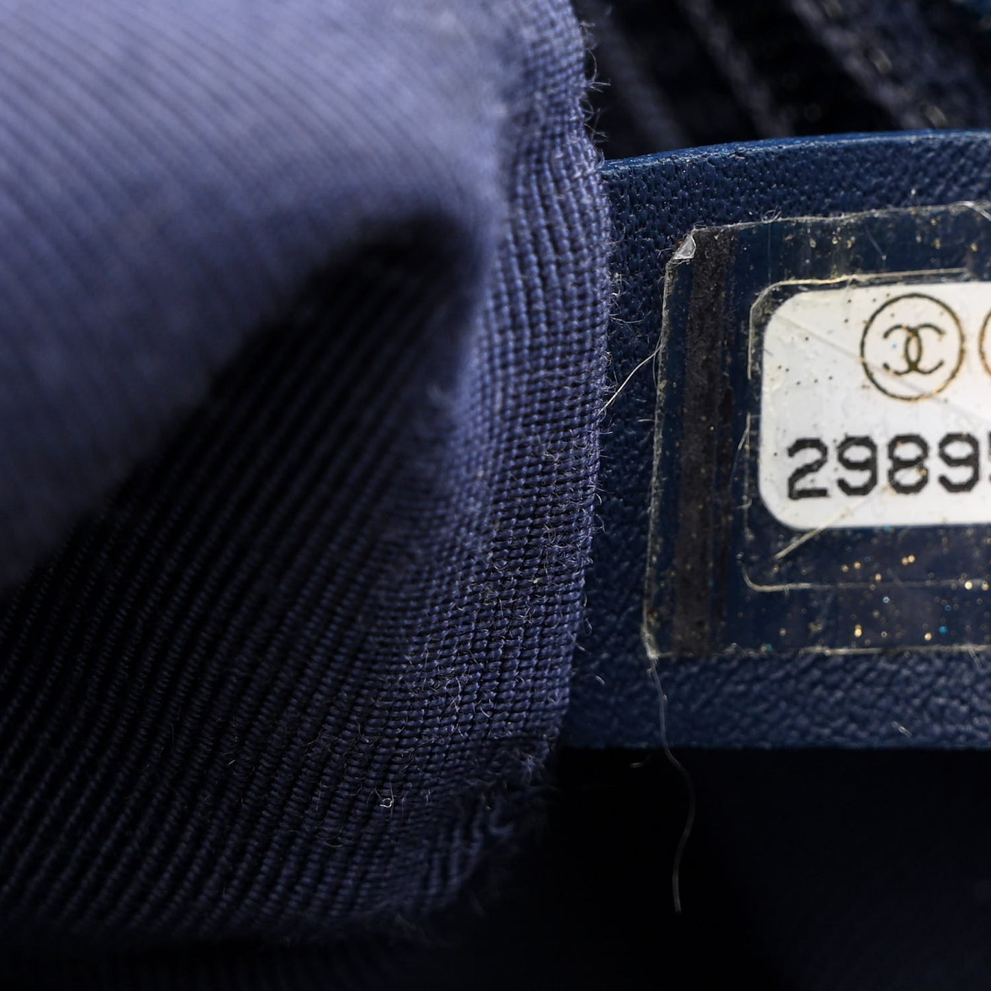 Denim Quilted Large Chanel 19 Flap Blue