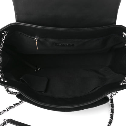Chanel Calfskin Quilted Flap Tote Black 5 of 9