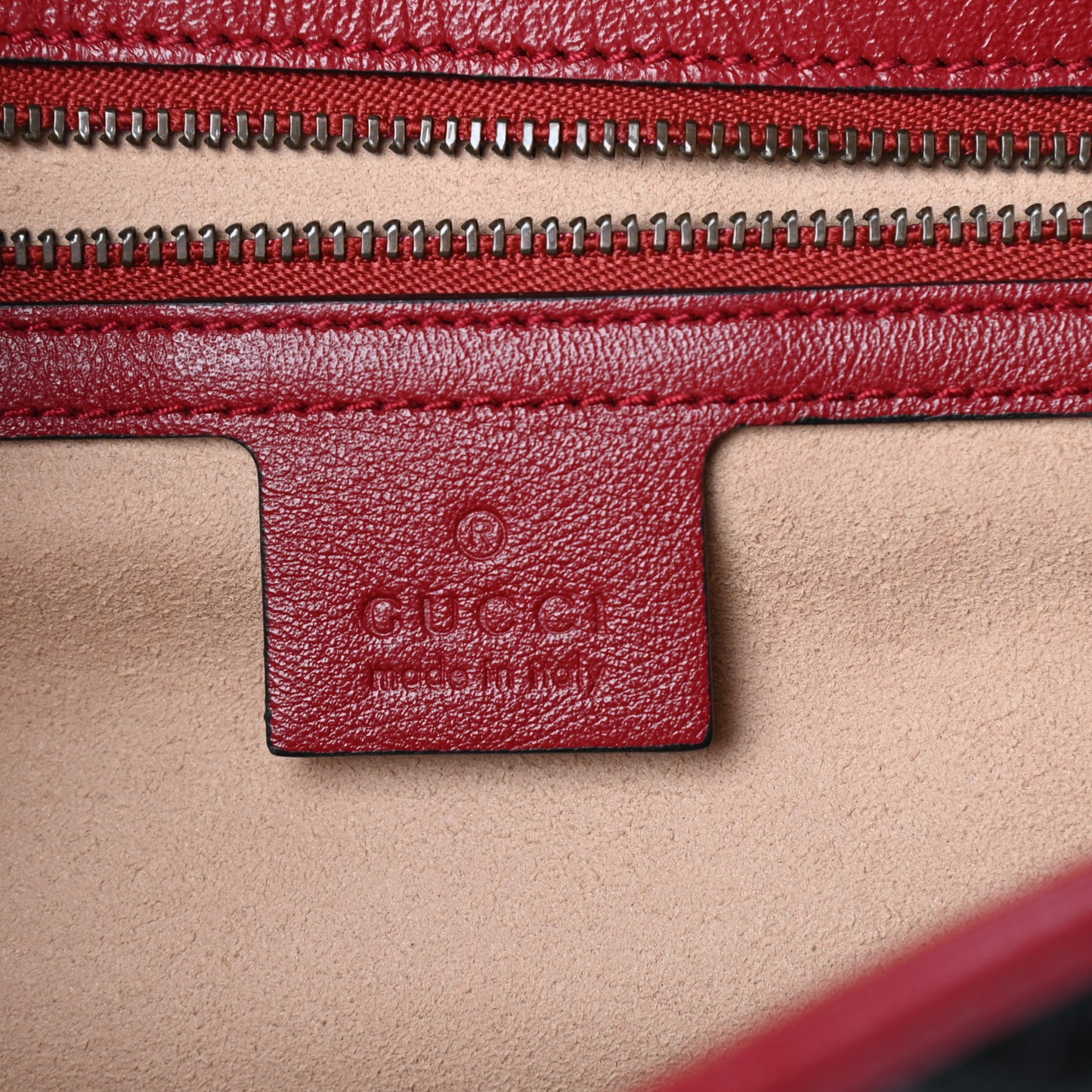 Vintage Effect Calfskin Matelasse Diagonal Small Torchon GG Marmont Shoulder Bag Black Romantic Cherry