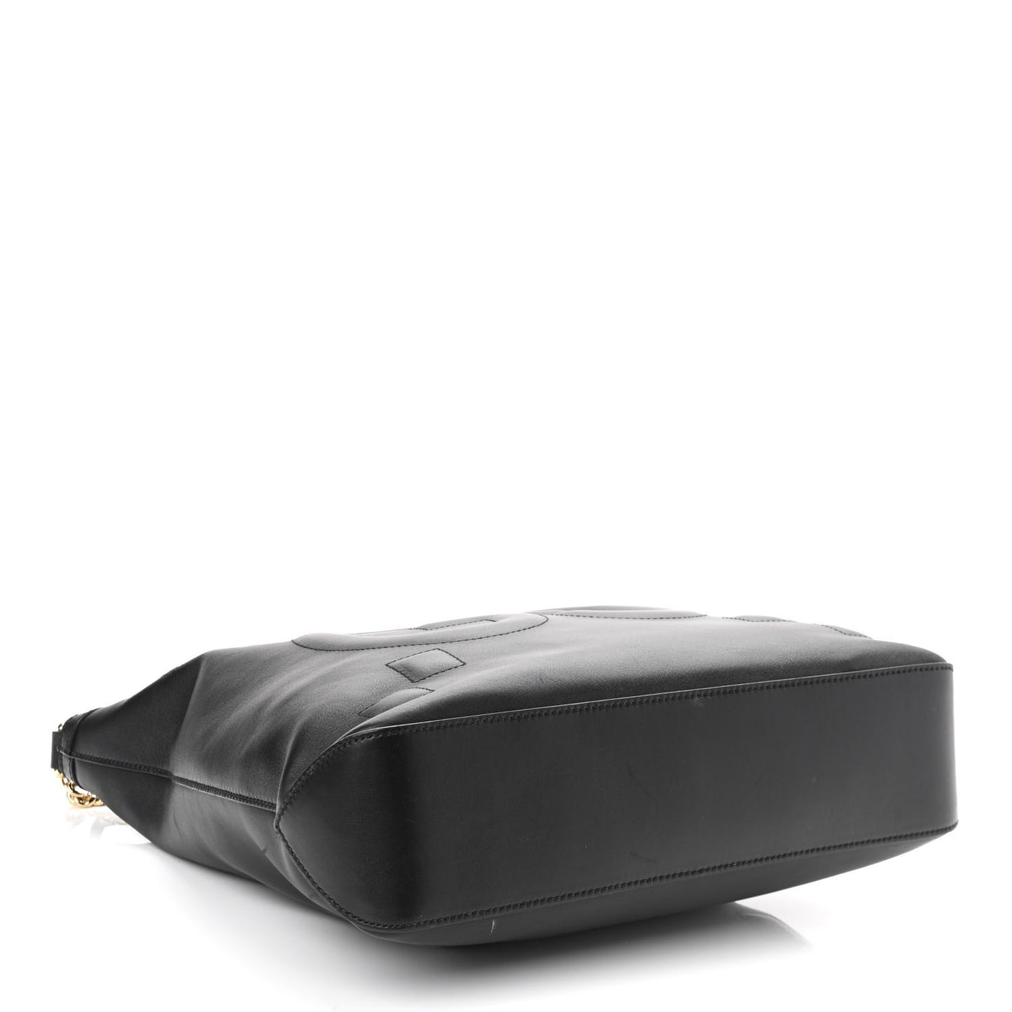 Apollo Calfskin GG Dadini Embroidered Chain Hobo Black