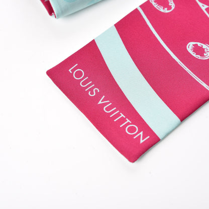 Louis Vuitton Silk Monogram Trunkit Bandeau Framboise 3 of 4