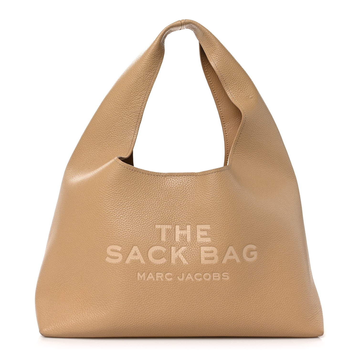 Marc Jacobs Grained Calfskin Medium The Sack Bag Camel 1 of 11
