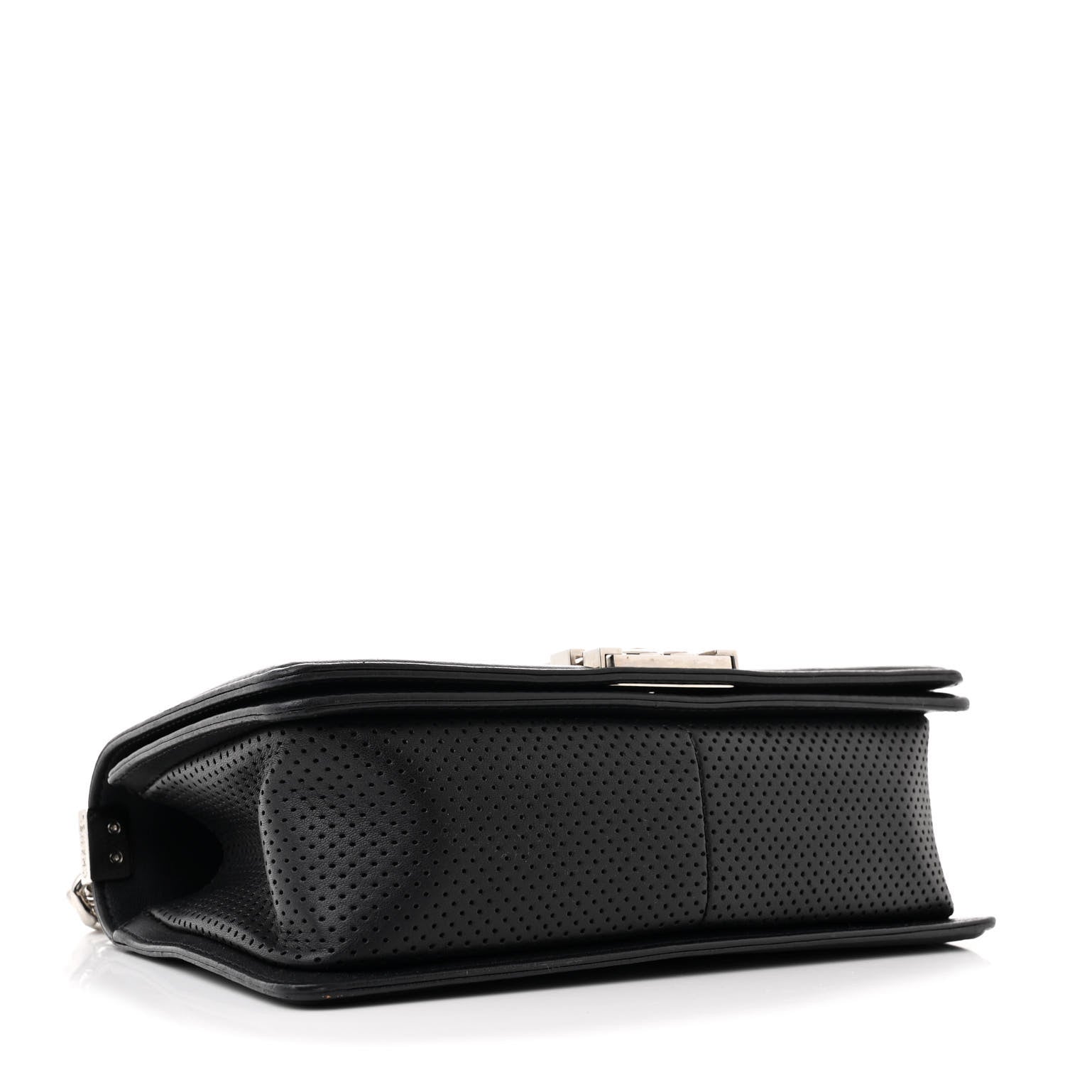 Chanel Lambskin Perforated Medium Boy Flap Black 4 of 10