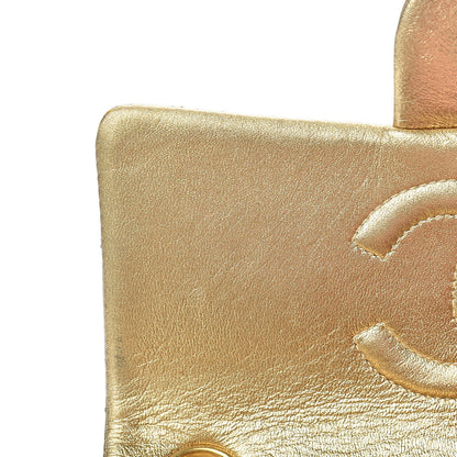 Chanel Metallic Lambskin Quilted Mini Square Flap Gold 14 of 16