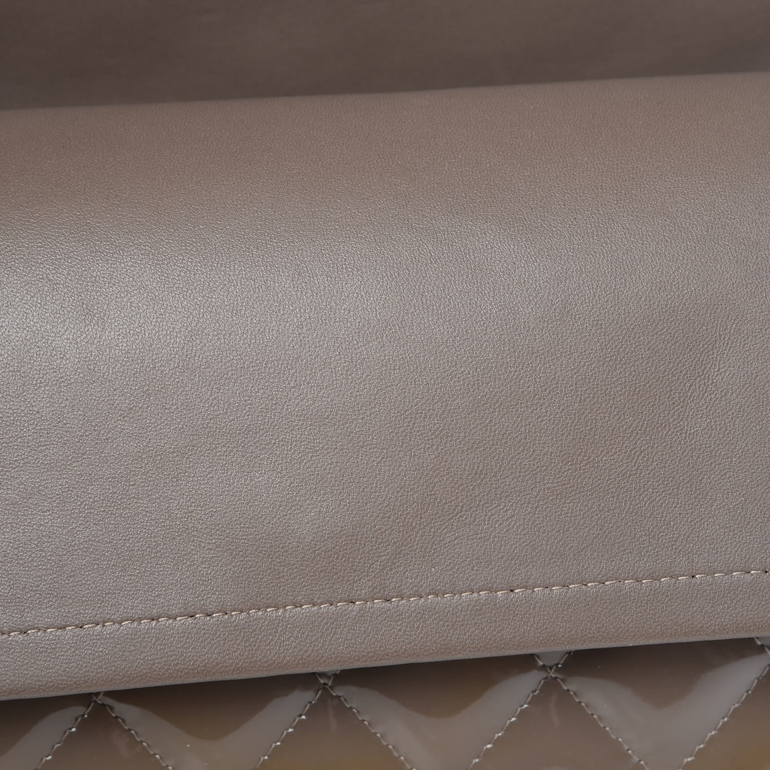 Chanel Patent Calfskin Quilted Maxi Double Flap Grey 12 of 15