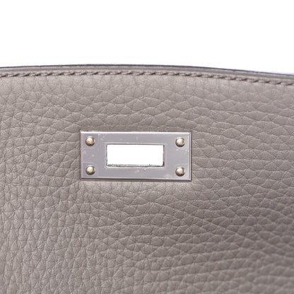 Hermes Taurillon Clemence Kelly Ado Backpack Etain 20 of 25