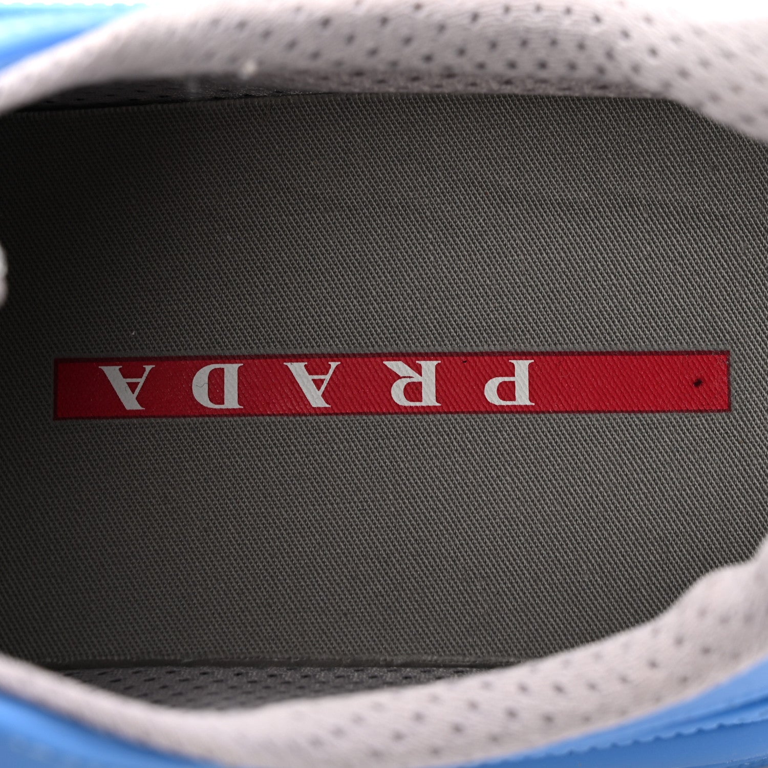 Prada Soft Rubber Mesh Mens America's Cup Sneakers 41 Blue 8 of 9