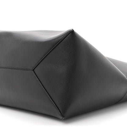 Loewe Shiny Calfskin Large  Puzzle Fold Tote Warm Desert Black 9 of 12
