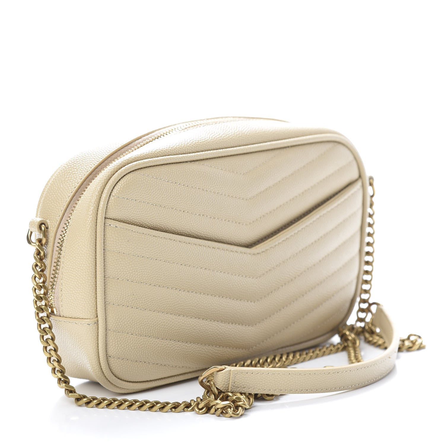 Saint Laurent Grain De Poudre Matelasse Monogram Mini Lou Camera Bag Sea Salt 3 of 10