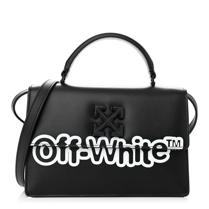 Off-White Calfskin Jitney 1.4 Shoulder Bag Black 1 of 13