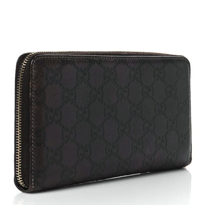 Gucci Guccissima Bamboo Tassel Zip Around Wallet Brown 3 of 10