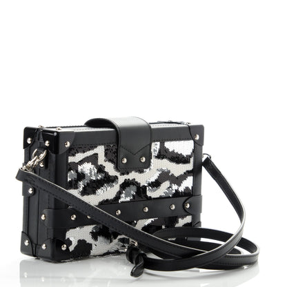Louis Vuitton Sequins Leopard Petite Malle Black Gris 2 of 14