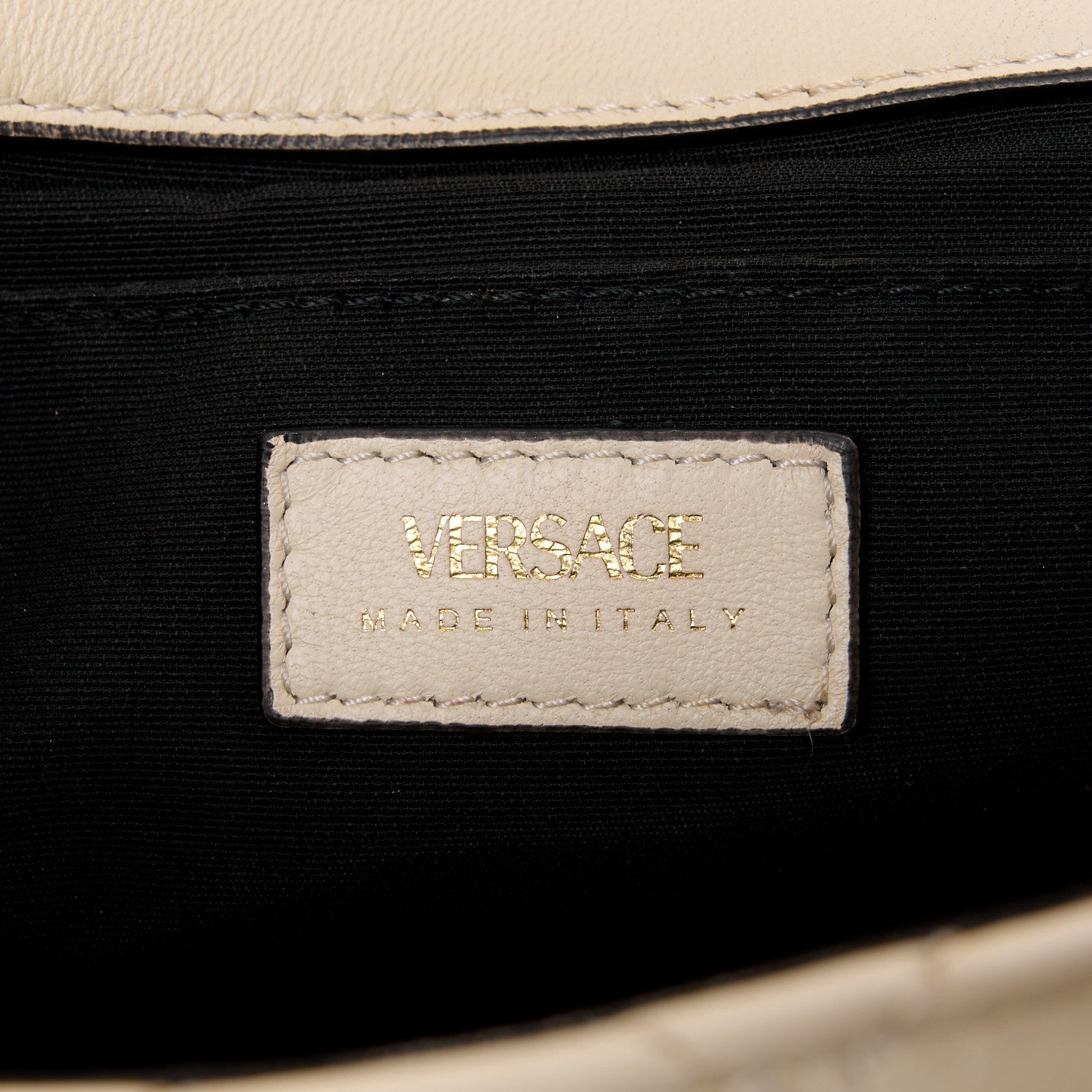 Versace Nappa Quilted Medusa Chain Crossbody Beige 6 of 16