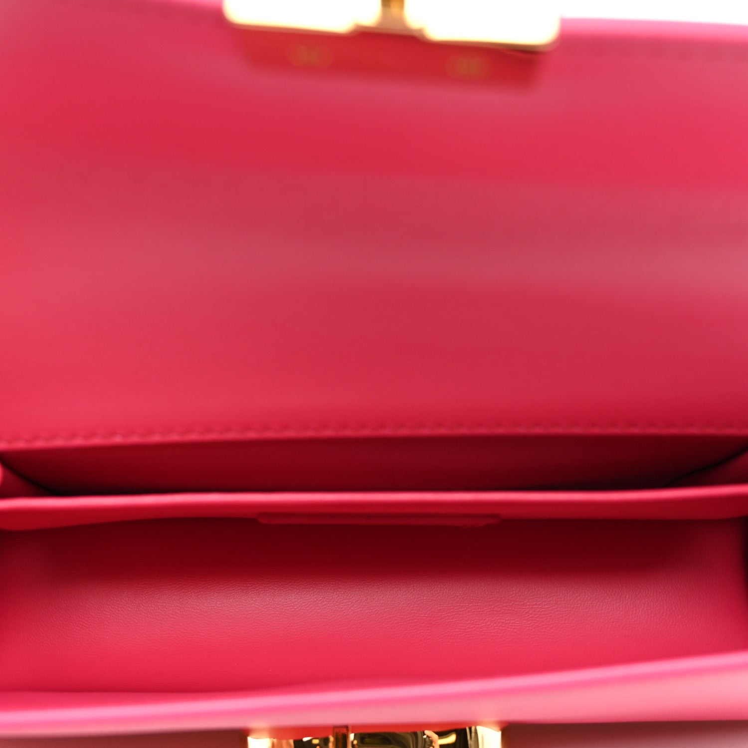 Christian Dior Grained Calfskin 30 Montaigne East West Chain Flap Bag Passion Pink 5 of 9
