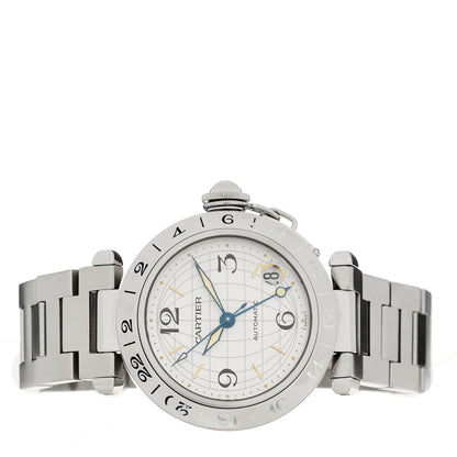 Cartier Stainless Steel 35mm Pasha GMT Automatic Watch 2 of 4