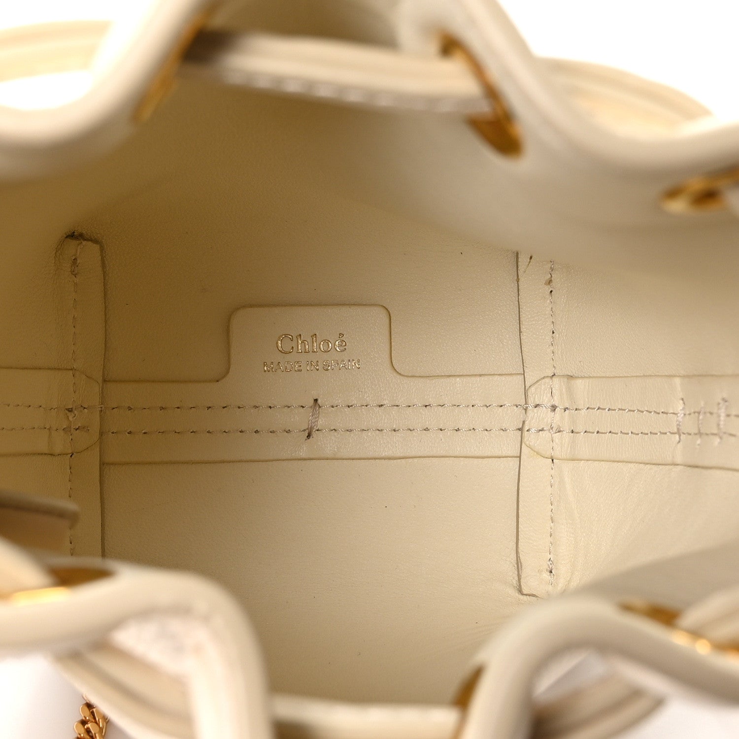Chloe Grained Calfskin Micro Marcie Bucket Bag Misty Ivory 5 of 10