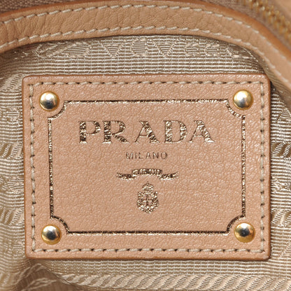 Prada Vitello Daino Shoulder Bag Sughero 6 of 13