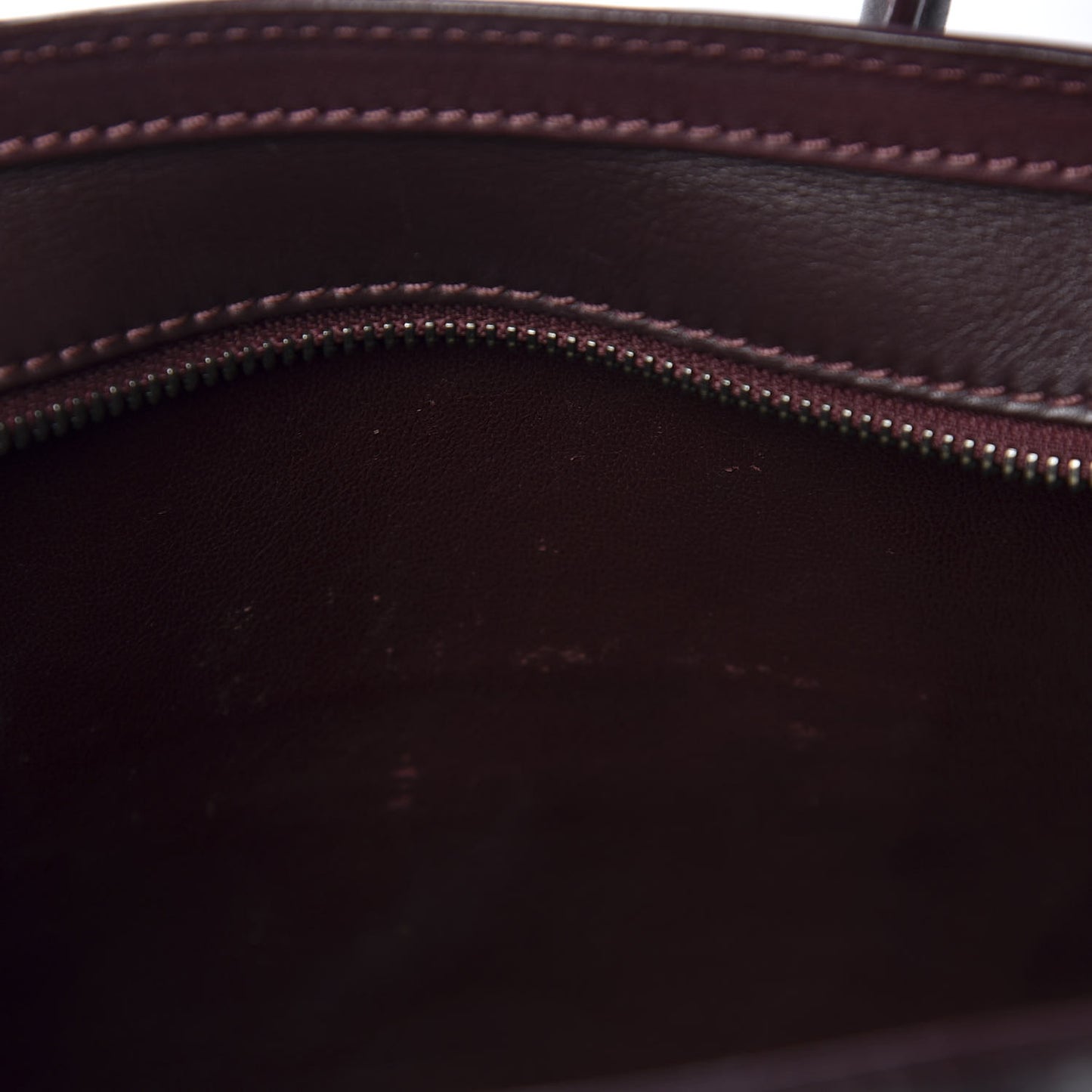 Smooth Calfskin Nano Luggage Burgundy