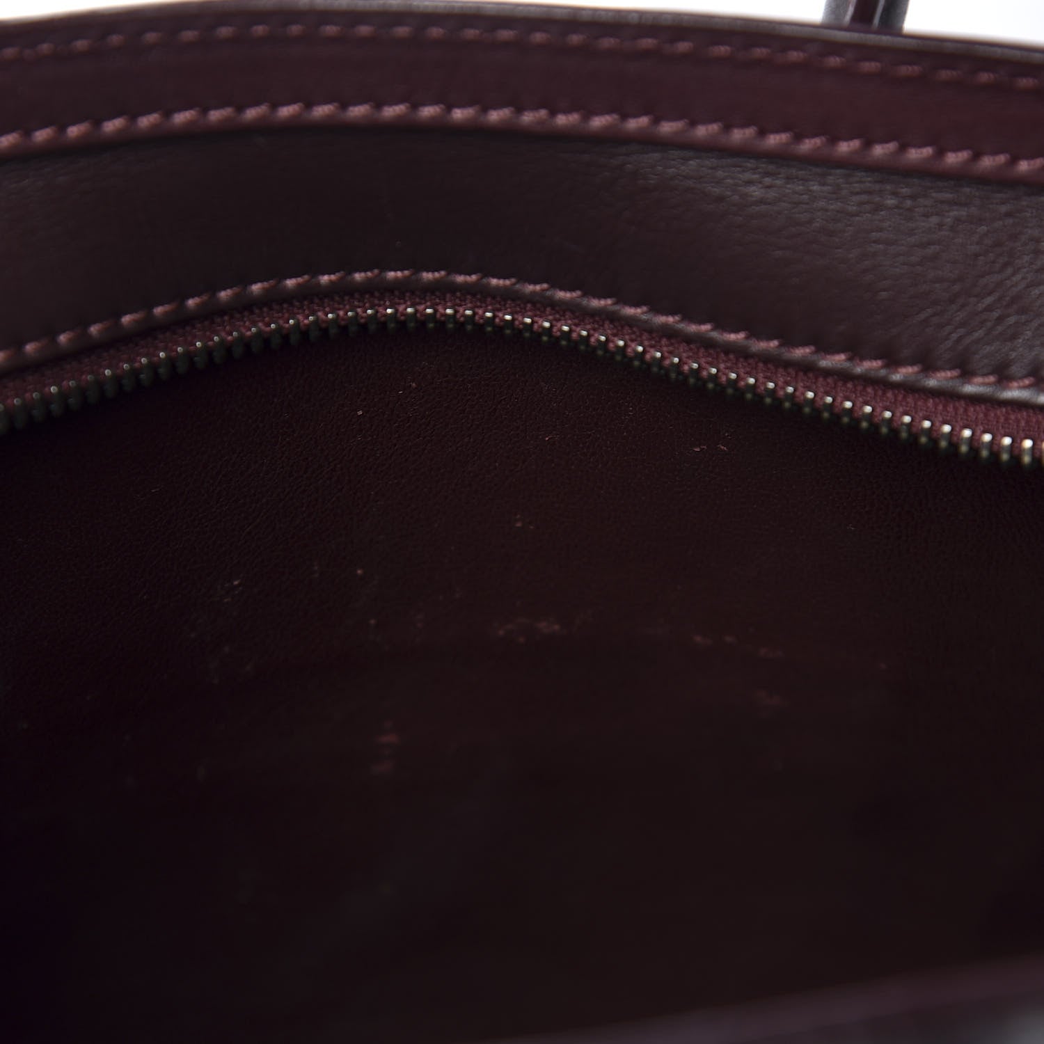 Celine Smooth Calfskin Nano Luggage Burgundy 9 of 10
